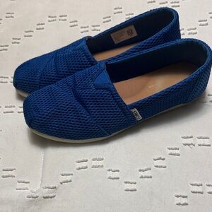TOMS Breathable Slip-On Shoes in Royal Blue